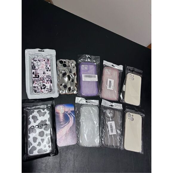 IPhone 15 Cell Phone Cases Covers Lot of 10 Cell Phone Cases Only All New - Picture 1 of 6